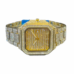 watch en forme carré doré