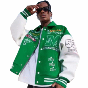 Accueil veste brodée pour homme